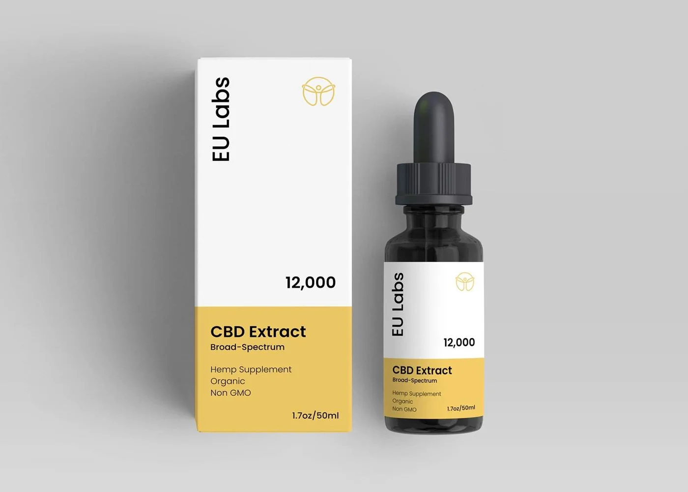 Broad-spectrum 12000mg CBD oil 50ml bottle, THC-free — CBD Oil Adelaide