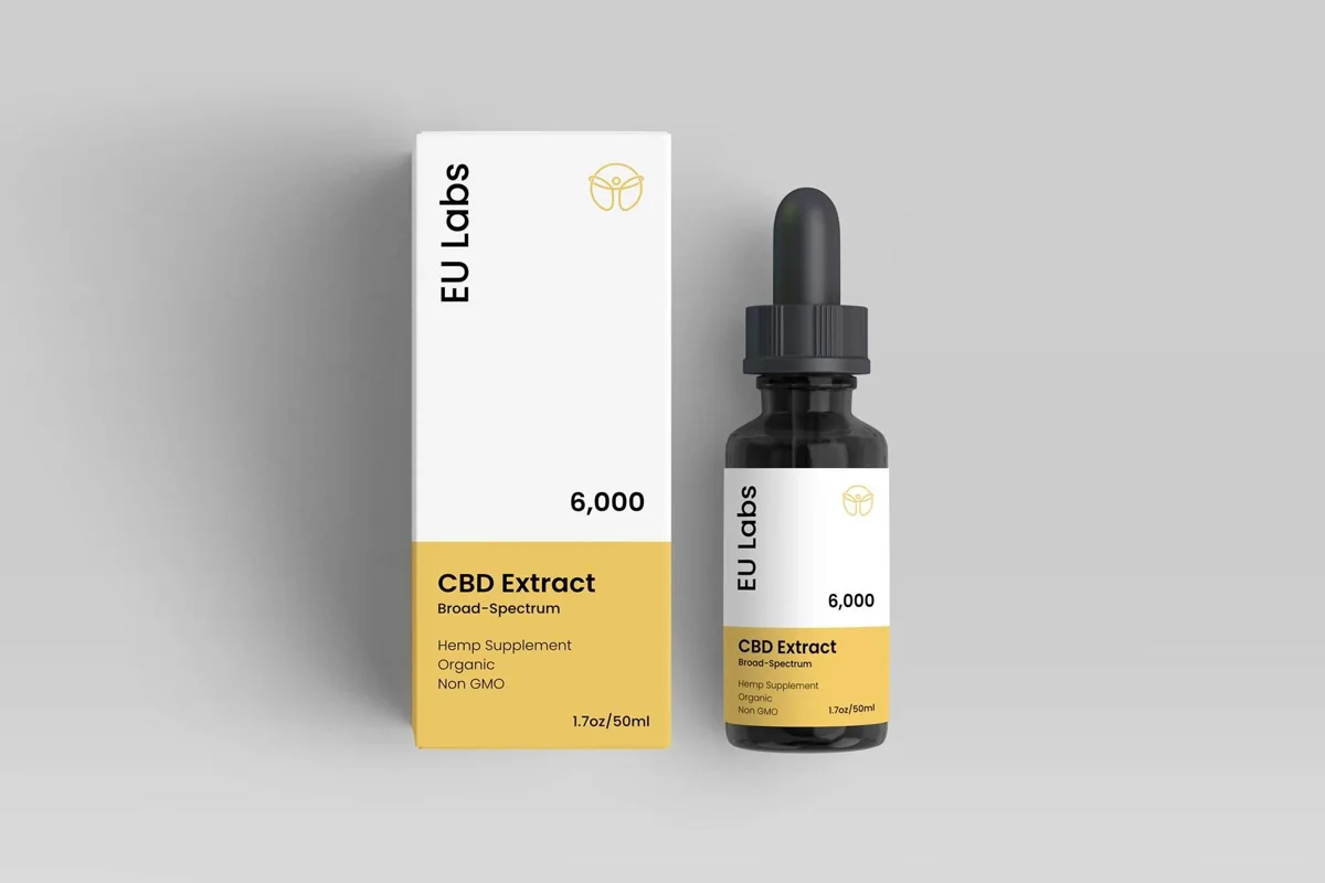 Broad-spectrum 6000mg CBD oil 50ml bottle, THC-free — CBD Oil Adelaide