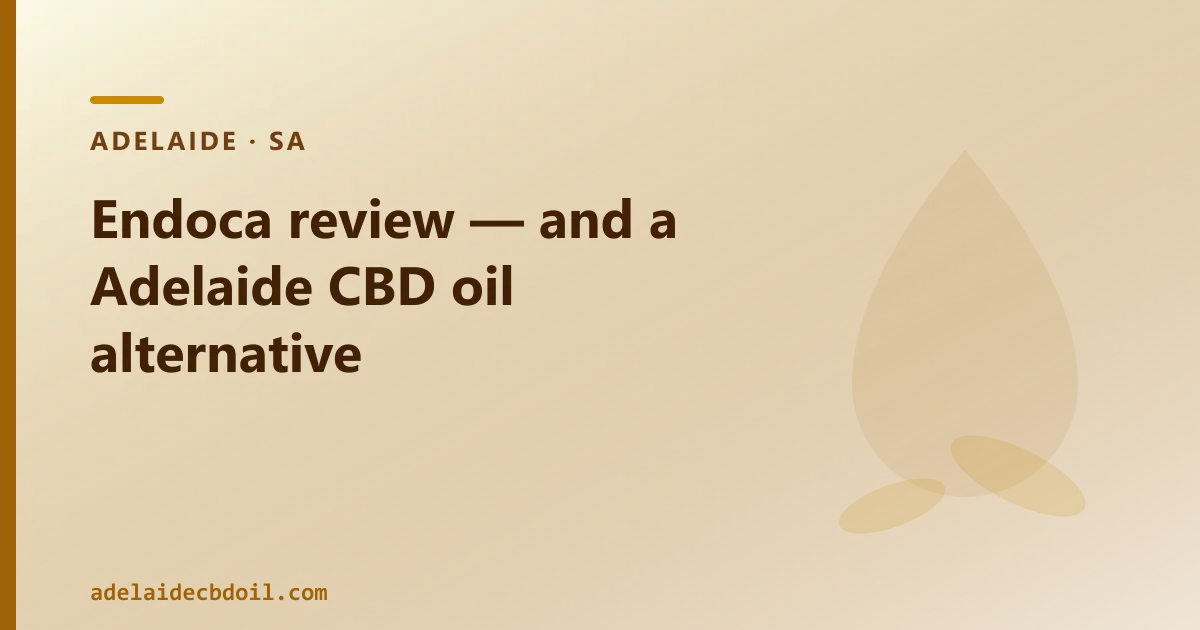 Endoca review — an Australian CBD Oil Alternative