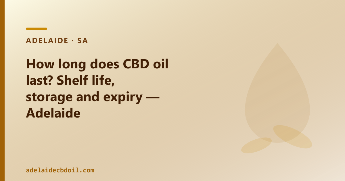 How long does CBD oil last? 12 to 24 months from manufacture — light, heat and air are the three variables.